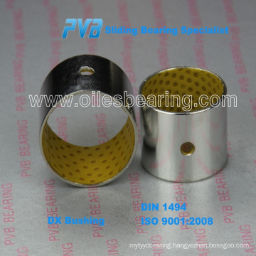 SF-2 POM punch coated bushing,oil lubricating sleeve bush for metallurgy,forklift,DX rail guide bearing